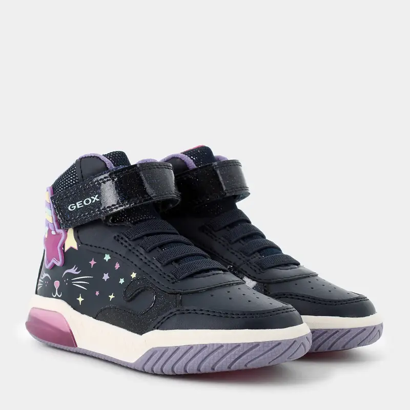 Sportive Geox da Bambina, nero miniatura 2