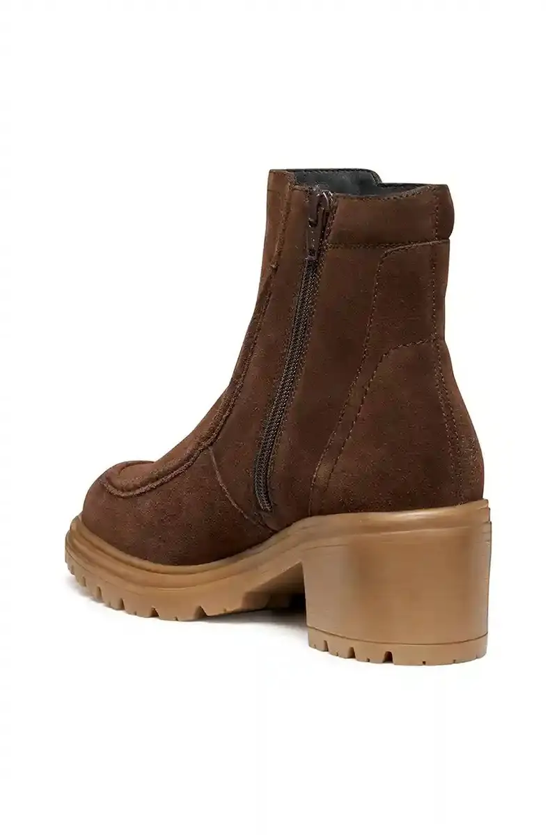 stivaletti alla caviglia in camoscio D DAMIANA donna colore marrone D56QCB 00022 C6006 miniatura 4