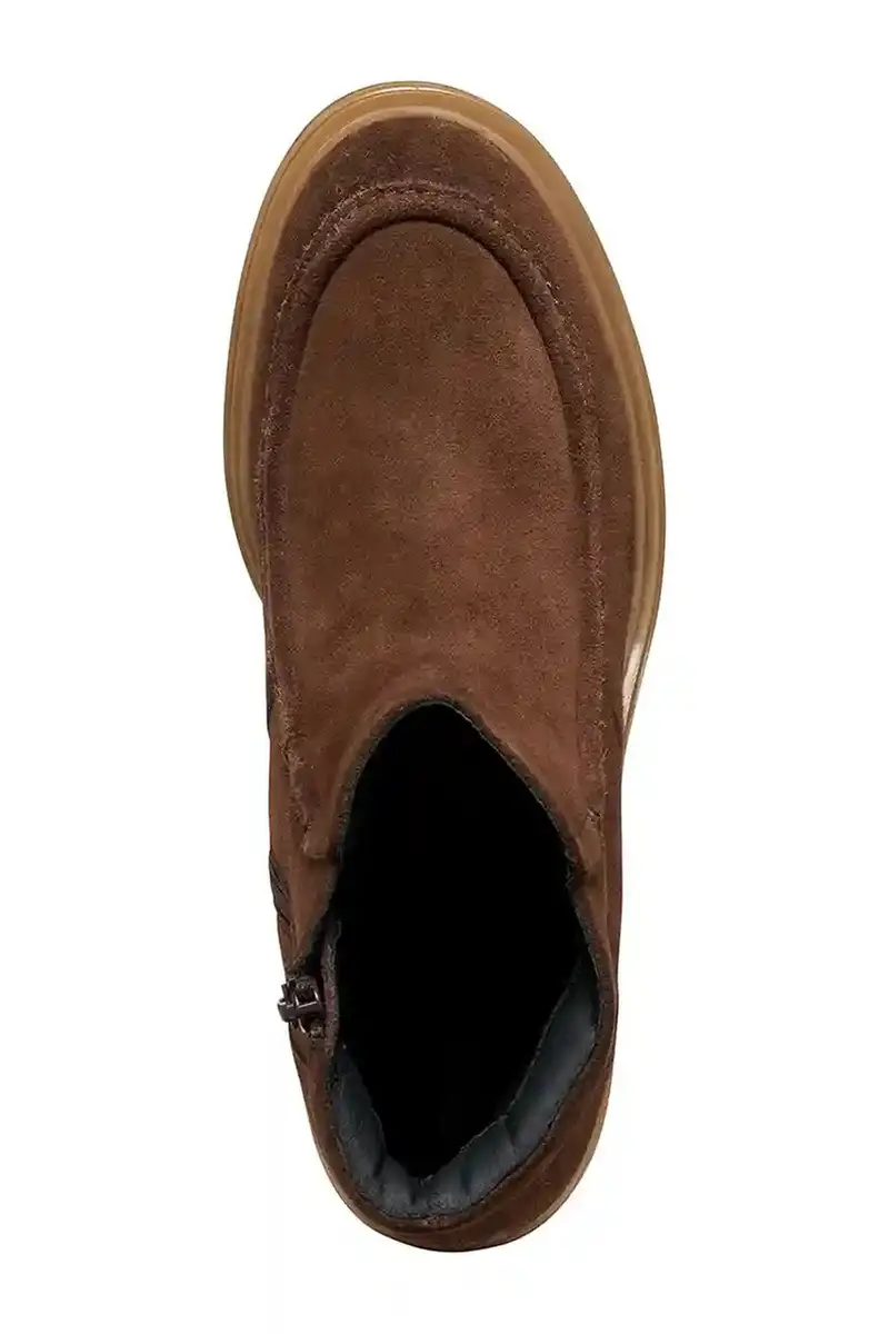 stivaletti alla caviglia in camoscio D DAMIANA donna colore marrone D56QCB 00022 C6006 miniatura 5