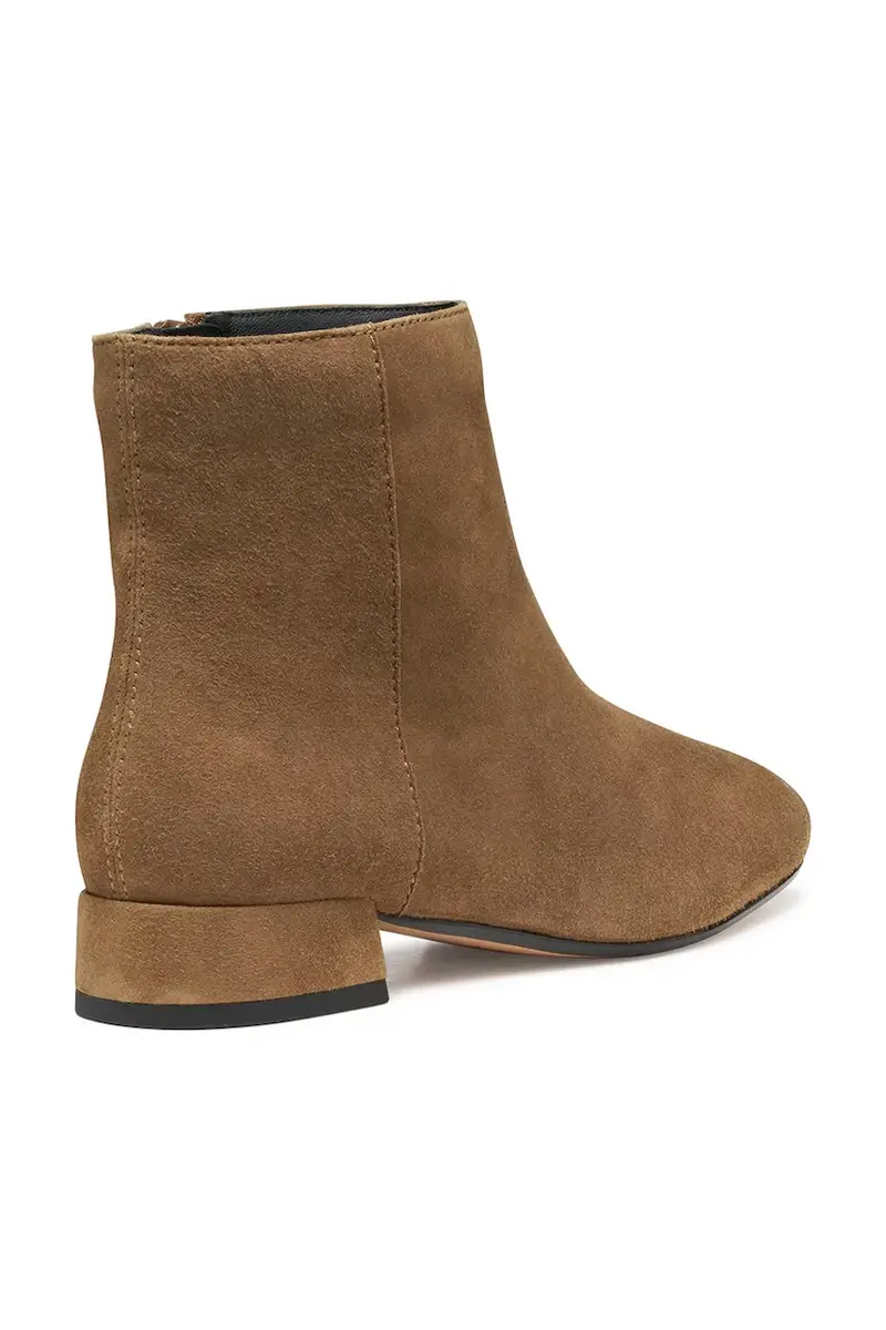 stivaletti alla caviglia in camoscio D DHYALMA donna colore marrone D561NA 000ZT C6372 miniatura 3