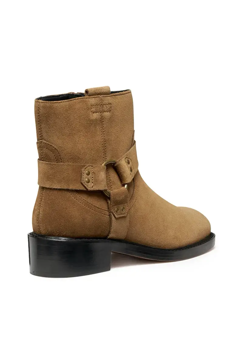 stivaletti alla caviglia in camoscio D NALVIA donna colore marrone D565QB 00022 C6372 miniatura 3