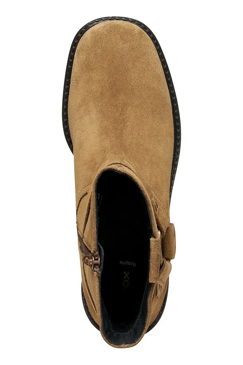 stivaletti alla caviglia in camoscio D NALVIA donna colore marrone D565QB 00022 C6372 miniatura 5