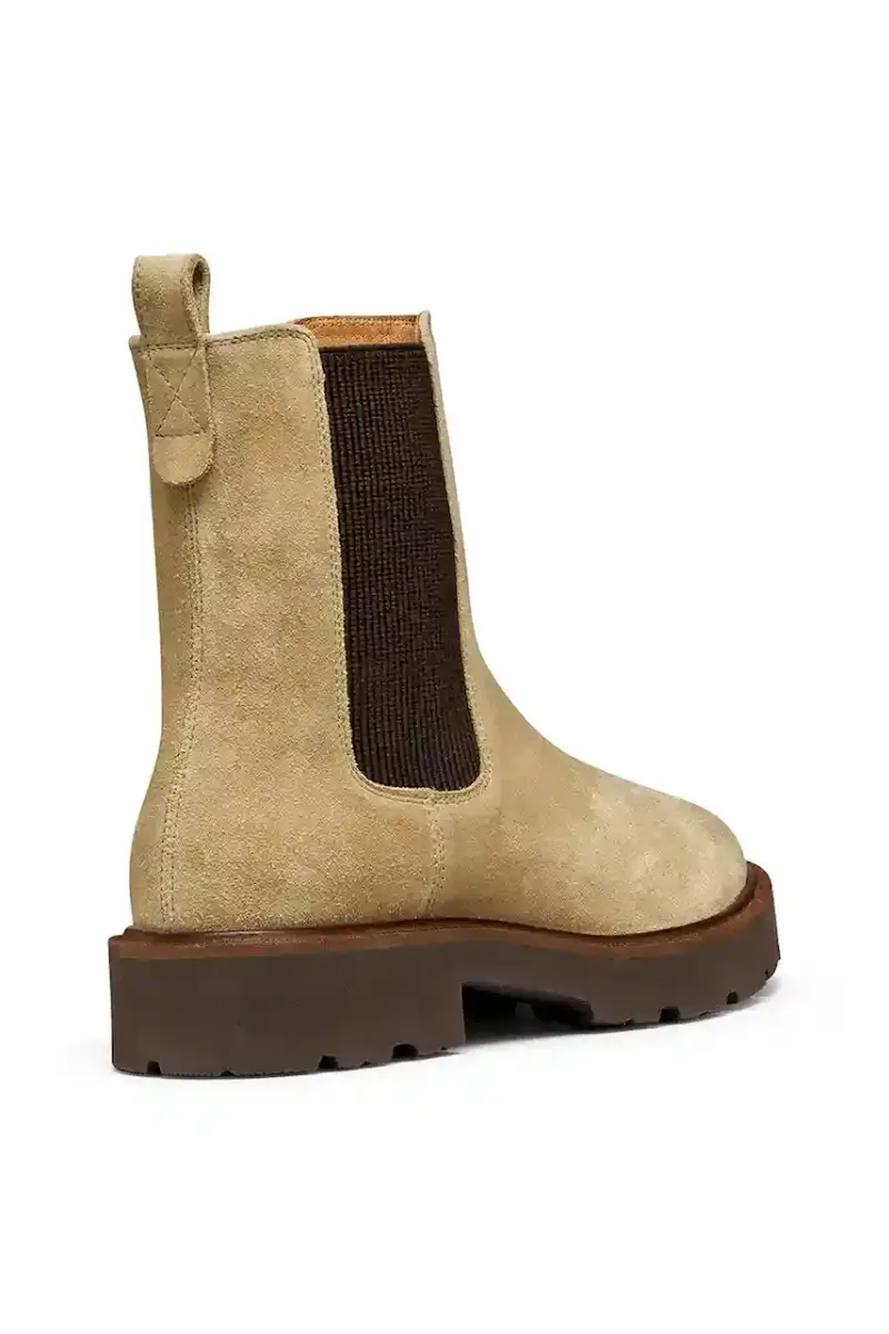 stivaletti alla caviglia in camoscio D NORIZE donna colore beige D564ZD 00022 C5010 miniatura 3