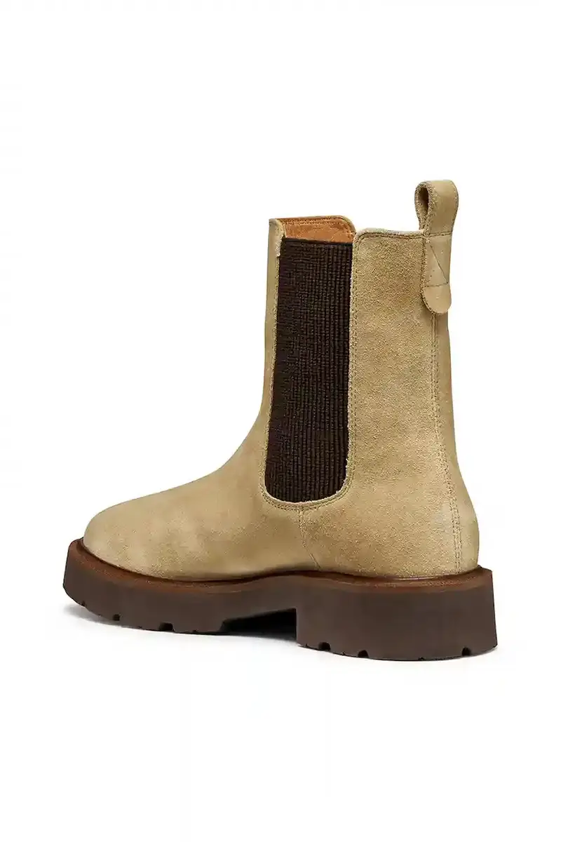 stivaletti alla caviglia in camoscio D NORIZE donna colore beige D564ZD 00022 C5010 miniatura 4