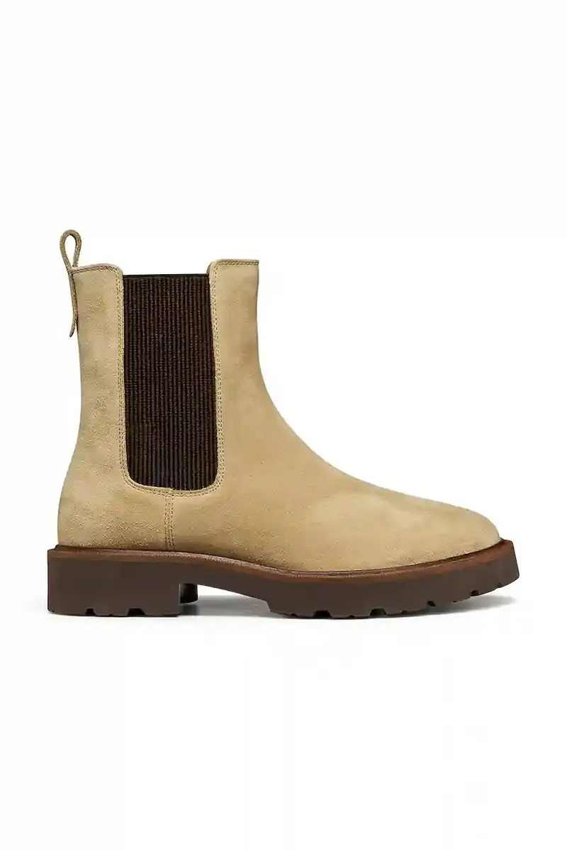 stivaletti alla caviglia in camoscio D NORIZE donna colore beige D564ZD 00022 C5010