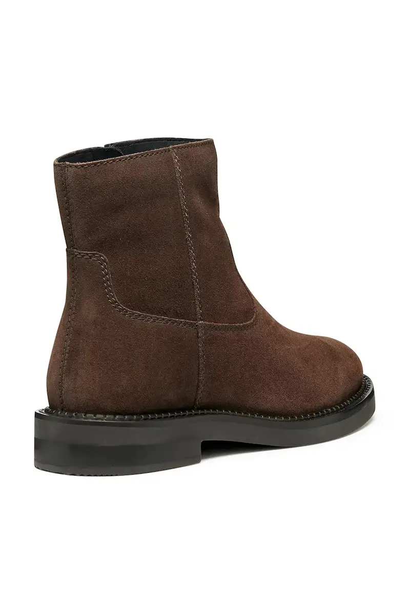 stivaletti alla caviglia in camoscio D SERILDA donna colore marrone D56WYH 00022 C6006 miniatura 3