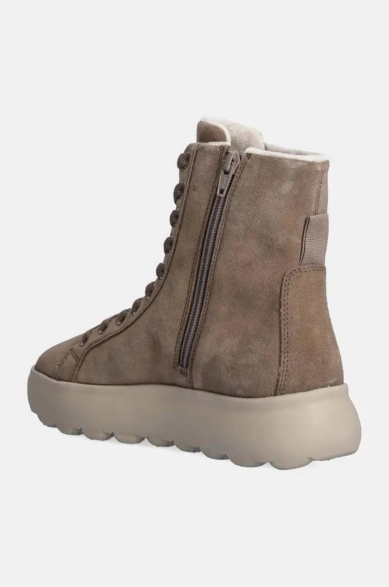 stivaletti alla caviglia in camoscio D SPHERICA EC4.1 donna colore beige D36TCD 00020 C6029 miniatura 3