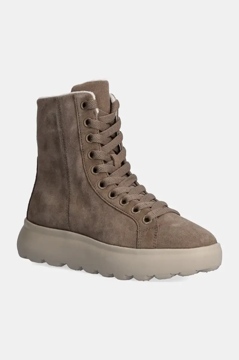 stivaletti alla caviglia in camoscio D SPHERICA EC4.1 donna colore beige D36TCD 00020 C6029