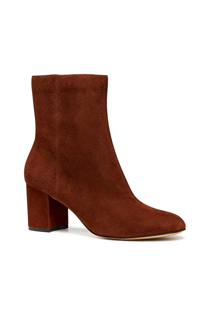 stivaletti alla caviglia in camoscio D VIRNILISA 65 donna colore marrone D56YYE 000ZT C6014 miniatura 2