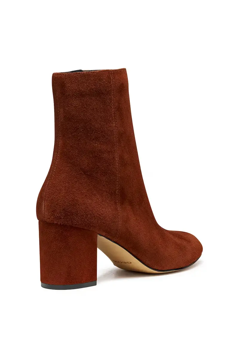 stivaletti alla caviglia in camoscio D VIRNILISA 65 donna colore marrone D56YYE 000ZT C6014 miniatura 3