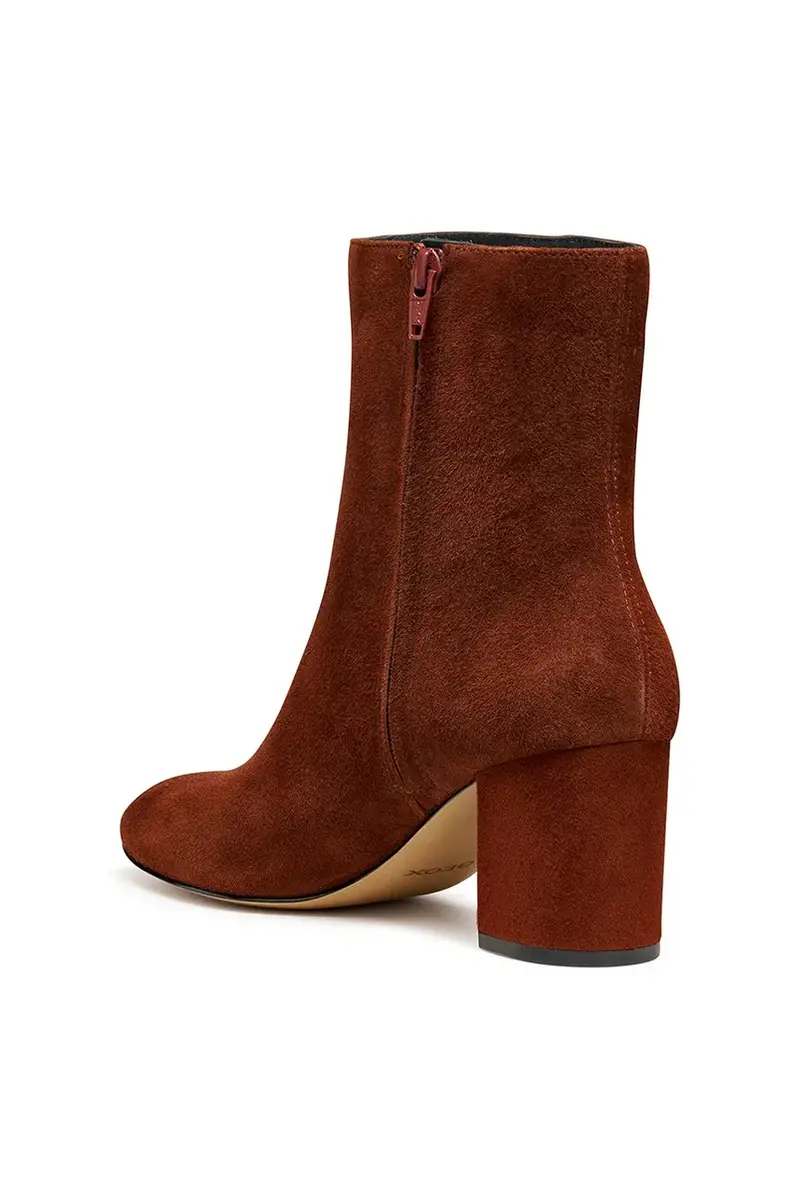 stivaletti alla caviglia in camoscio D VIRNILISA 65 donna colore marrone D56YYE 000ZT C6014 miniatura 4