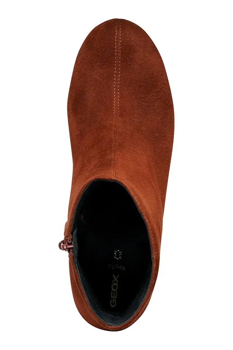 stivaletti alla caviglia in camoscio D VIRNILISA 65 donna colore marrone D56YYE 000ZT C6014 miniatura 5