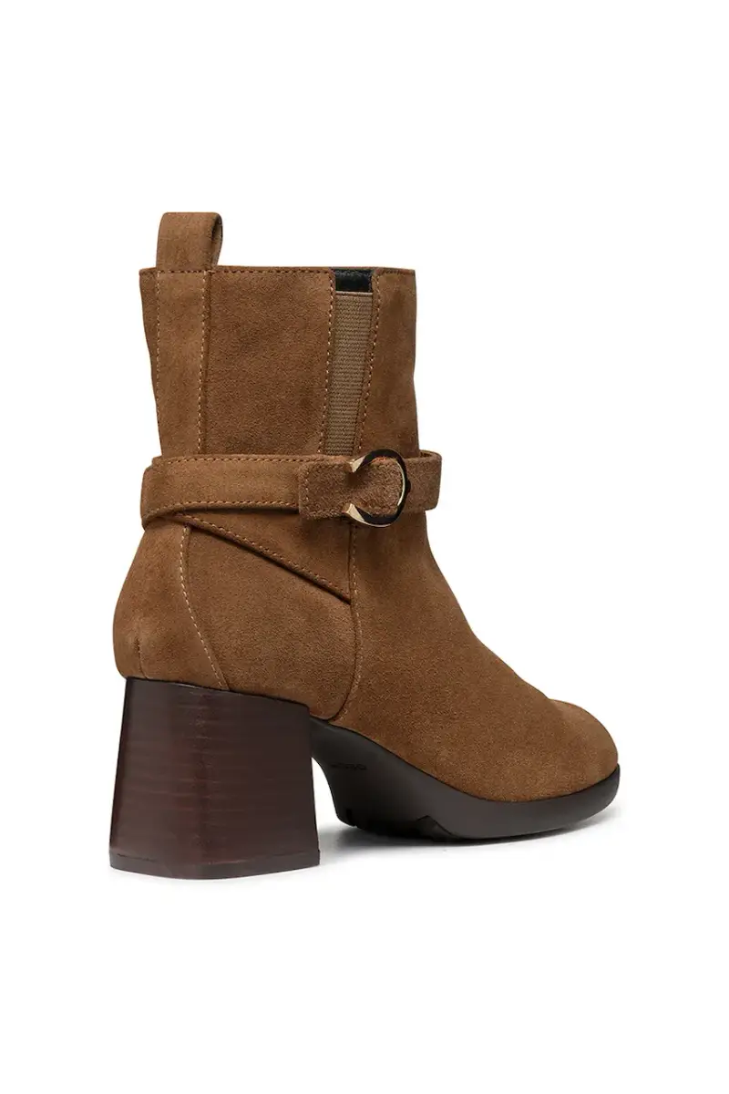 stivaletti alla caviglia in camoscio D WALK PLEASURE 55 donna colore marrone D46XBA 00022 C6372 miniatura 3