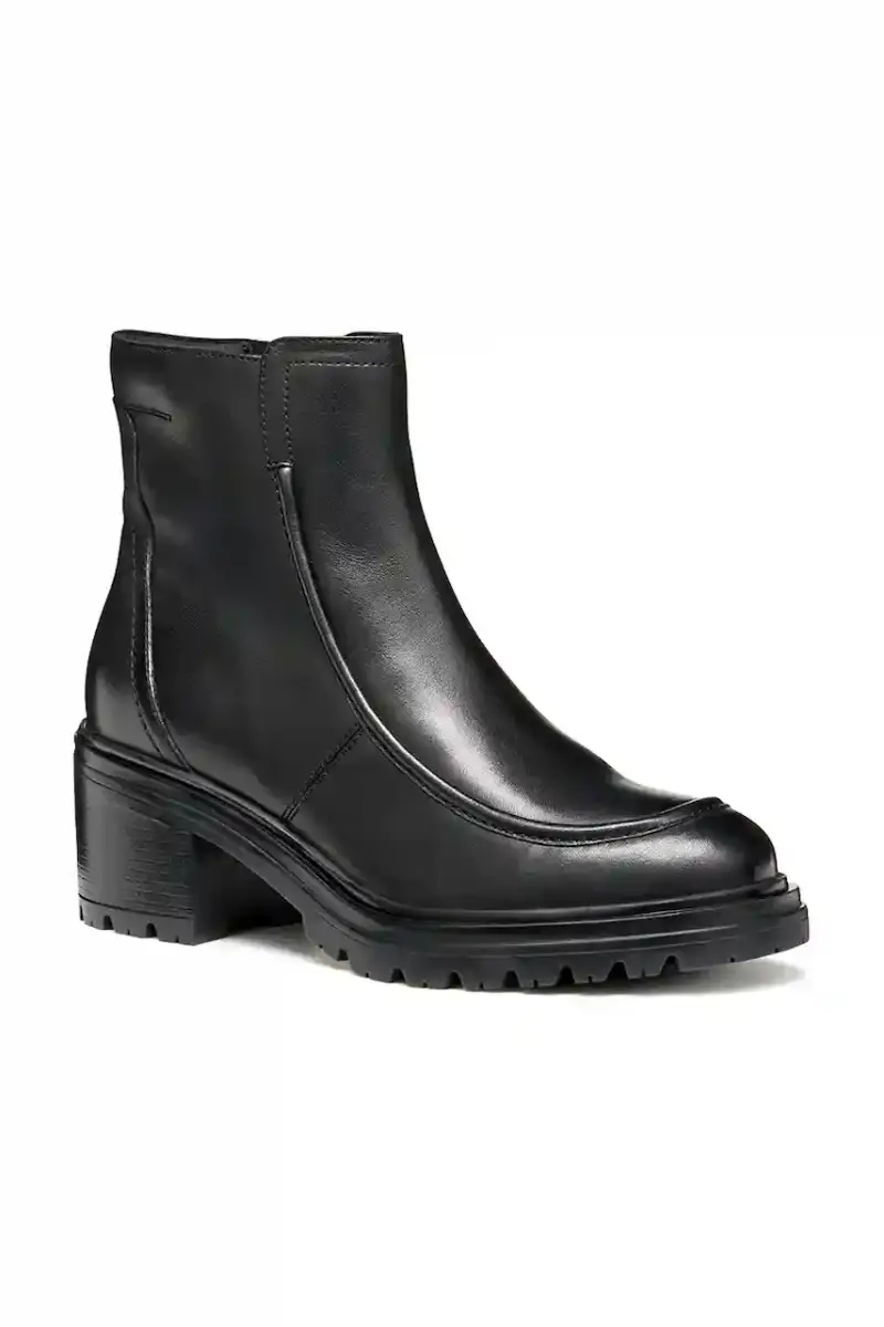 stivaletti alla caviglia in pelle D DAMIANA donna colore nero D56QCB 00043 C9999 miniatura 2