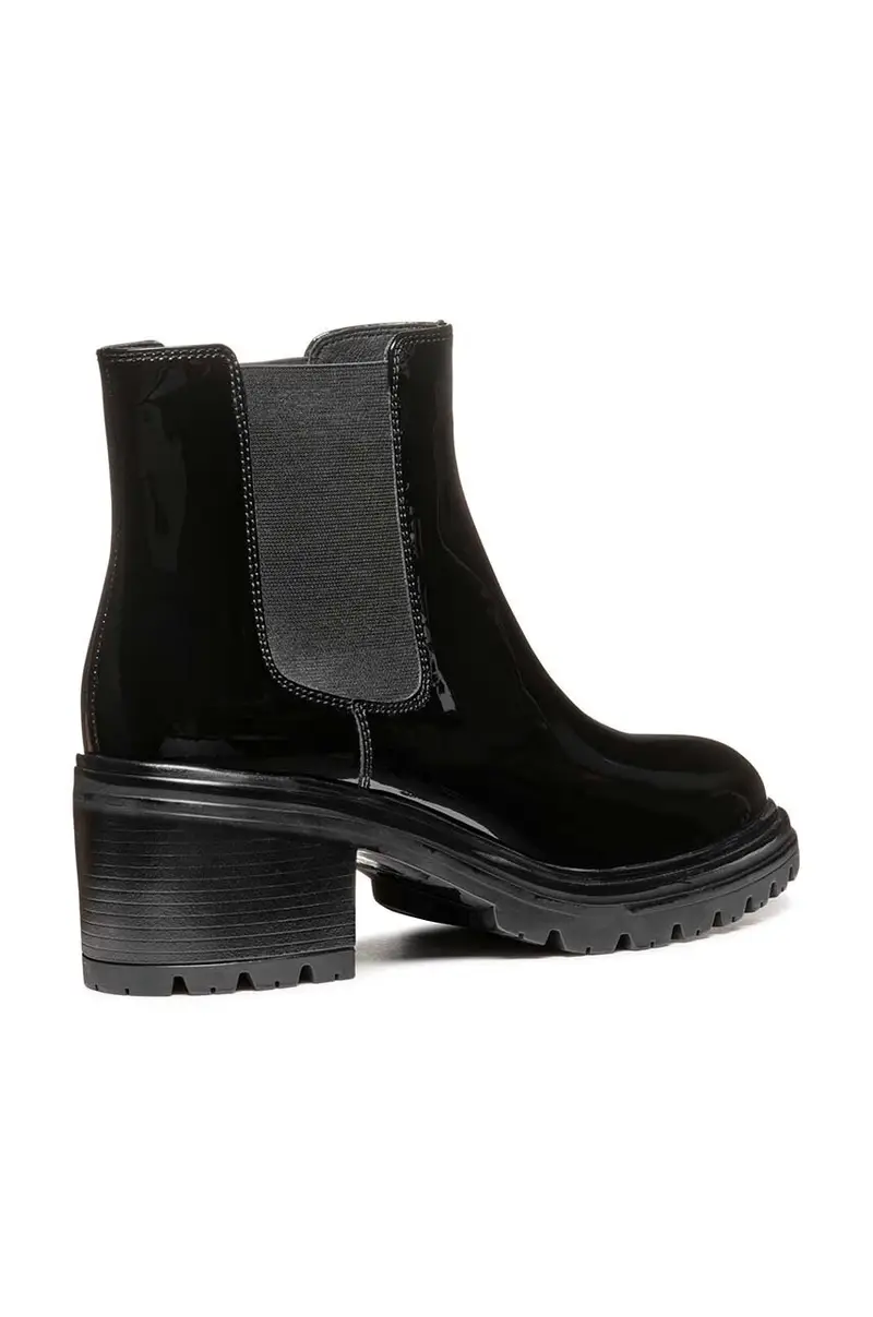 stivaletti alla caviglia in pelle D DAMIANA Nero miniatura 3