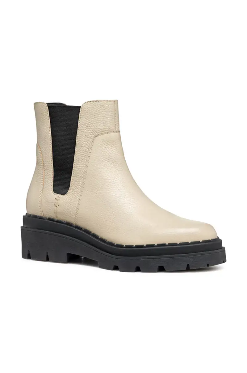 stivaletti alla caviglia in pelle D FELLENY Beige miniatura 2