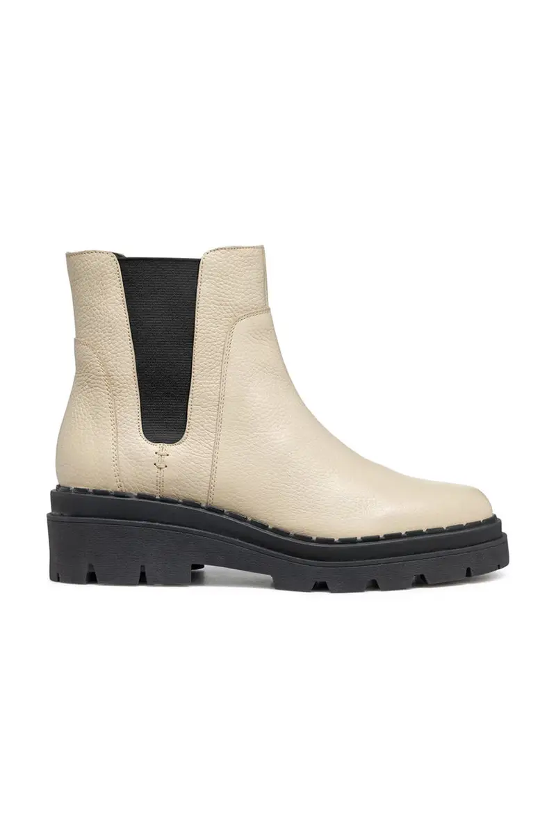 stivaletti alla caviglia in pelle D FELLENY Beige