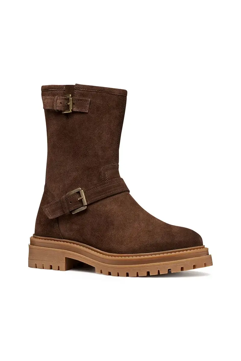 stivaletti alla caviglia in pelle D IRIDEA donna colore marrone D56HRD 00022 C6006 miniatura 2