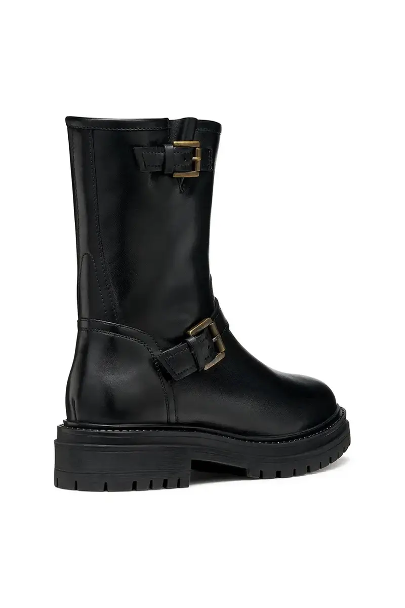 stivaletti alla caviglia in pelle D IRIDEA donna colore nero D56HRD 00043 C9999 miniatura 3