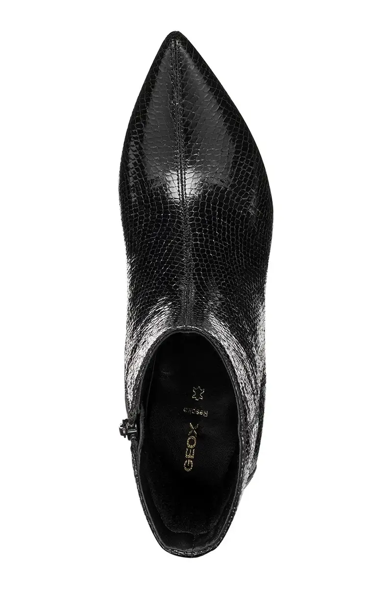 stivaletti alla caviglia in pelle D KLEOPY B Nero miniatura 5