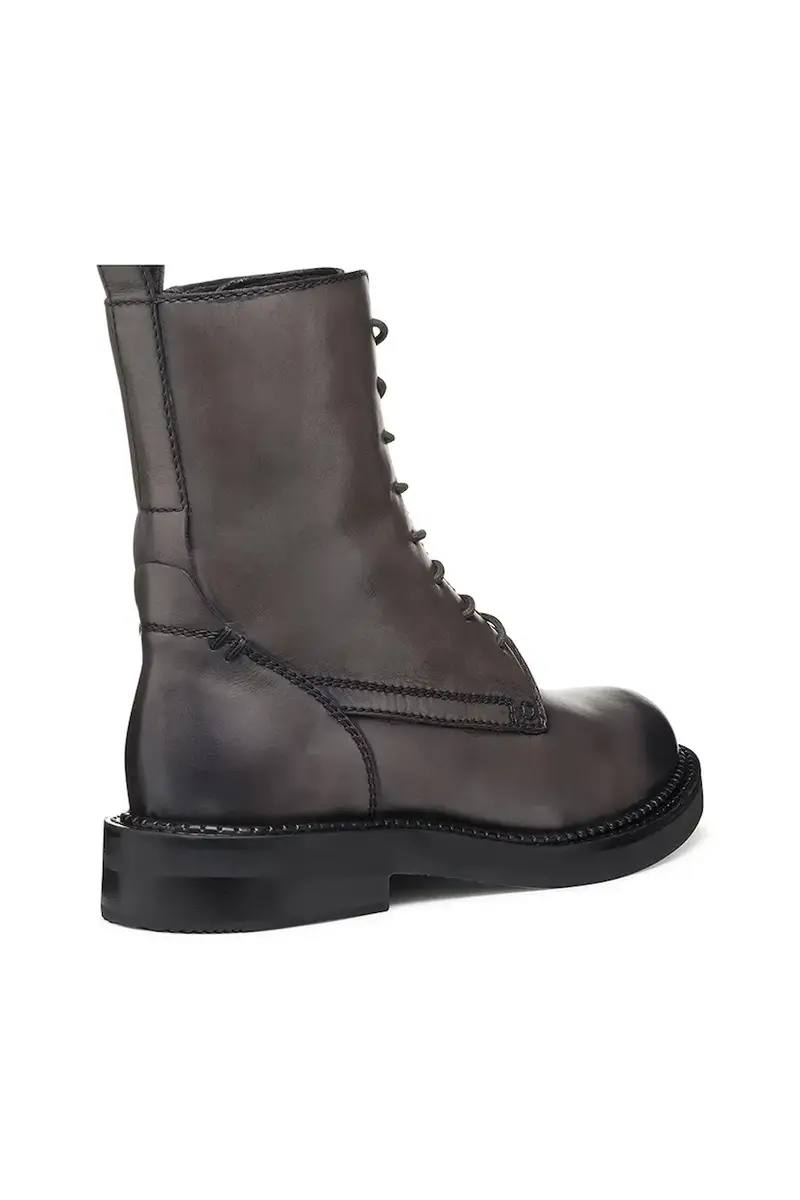 stivaletti alla caviglia in pelle D SERILDA donna colore grigio D46WYG 00043 C6029 miniatura 3