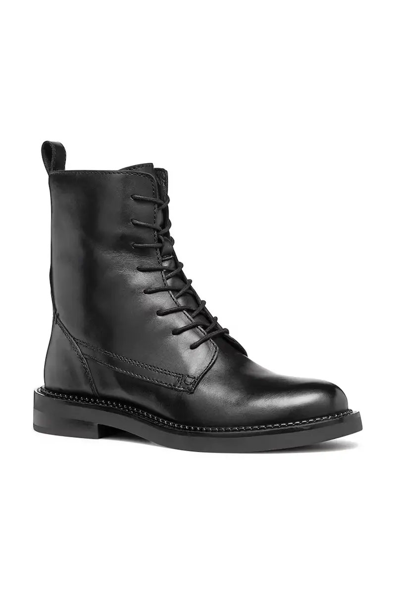 stivaletti alla caviglia in pelle D SERILDA G donna colore nero D46WYG 00043 C9999 miniatura 2