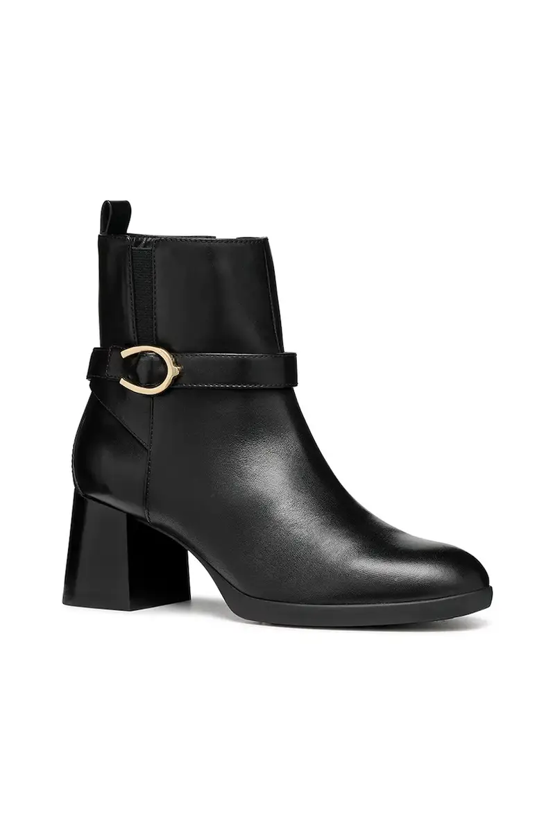 stivaletti alla caviglia in pelle D WALK PLEASURE 55 colore nero D46XBA 00043 C9999 miniatura 2