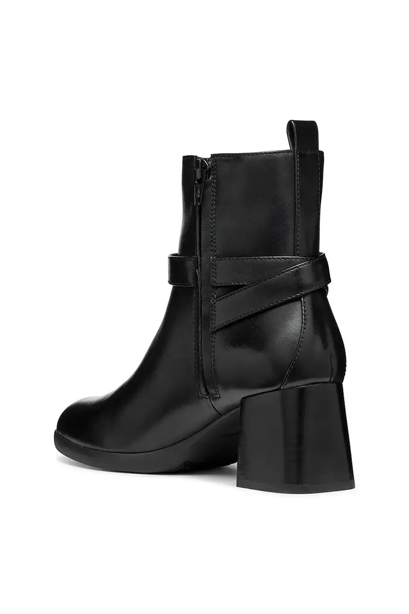 stivaletti alla caviglia in pelle D WALK PLEASURE 55 colore nero D46XBA 00043 C9999 miniatura 4