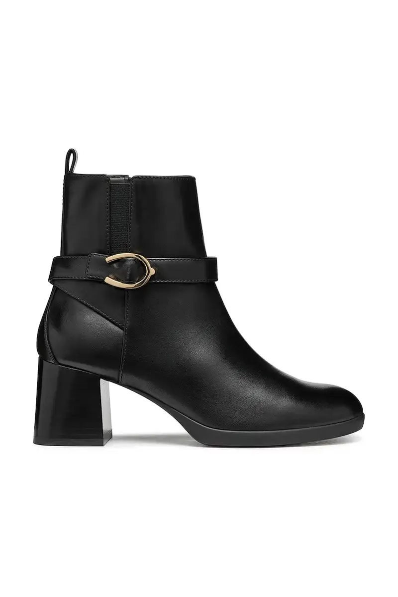 stivaletti alla caviglia in pelle D WALK PLEASURE 55 colore nero D46XBA 00043 C9999