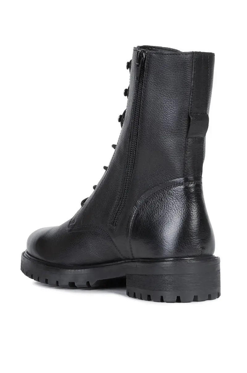 stivaletti alla caviglia in pelle Hoara Nero miniatura 4