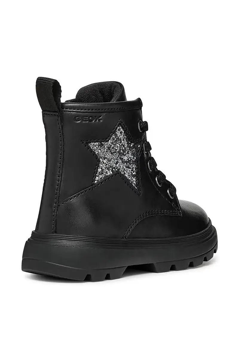 stivaletti in pelle bambino/a KIDDARTAH Nero miniatura 3