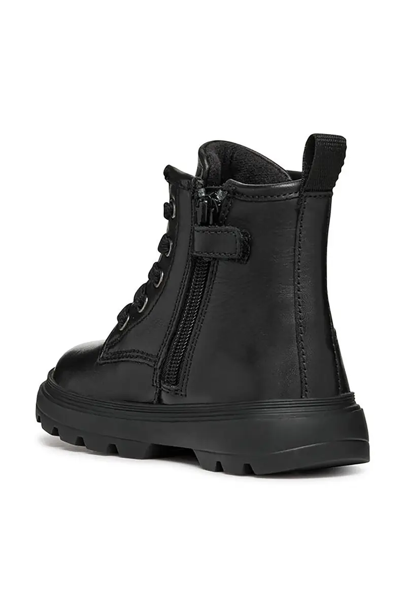 stivaletti in pelle bambino/a KIDDARTAH Nero miniatura 4