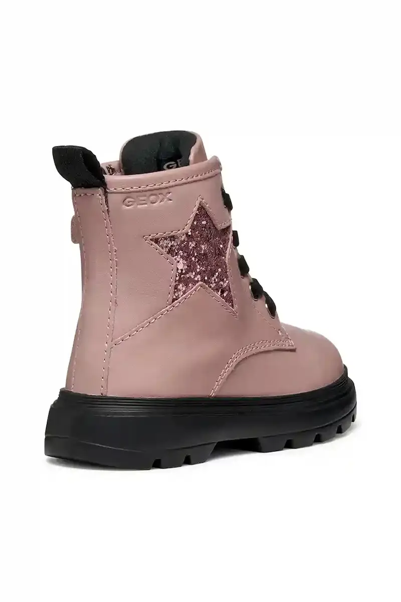 stivaletti in pelle bambino/a KIDDARTAH Rosa miniatura 3