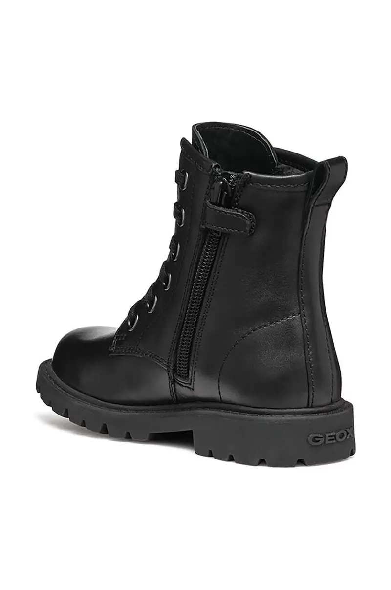 stivaletti in pelle bambino/a SHAYLAX colore nero J46EXD.00043 miniatura 4