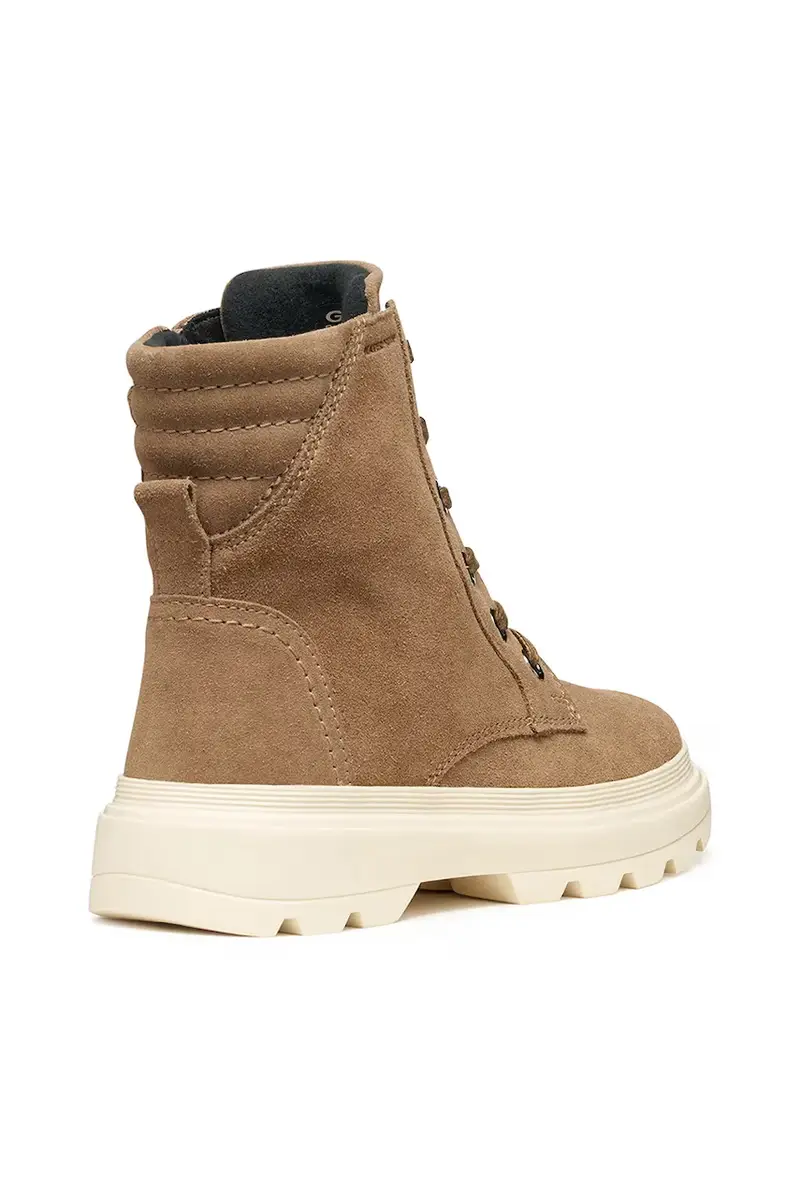 stivaletti in pelle scamosciata bambino/a KIDDARTAH colore marrone J56NDA.00022 miniatura 3