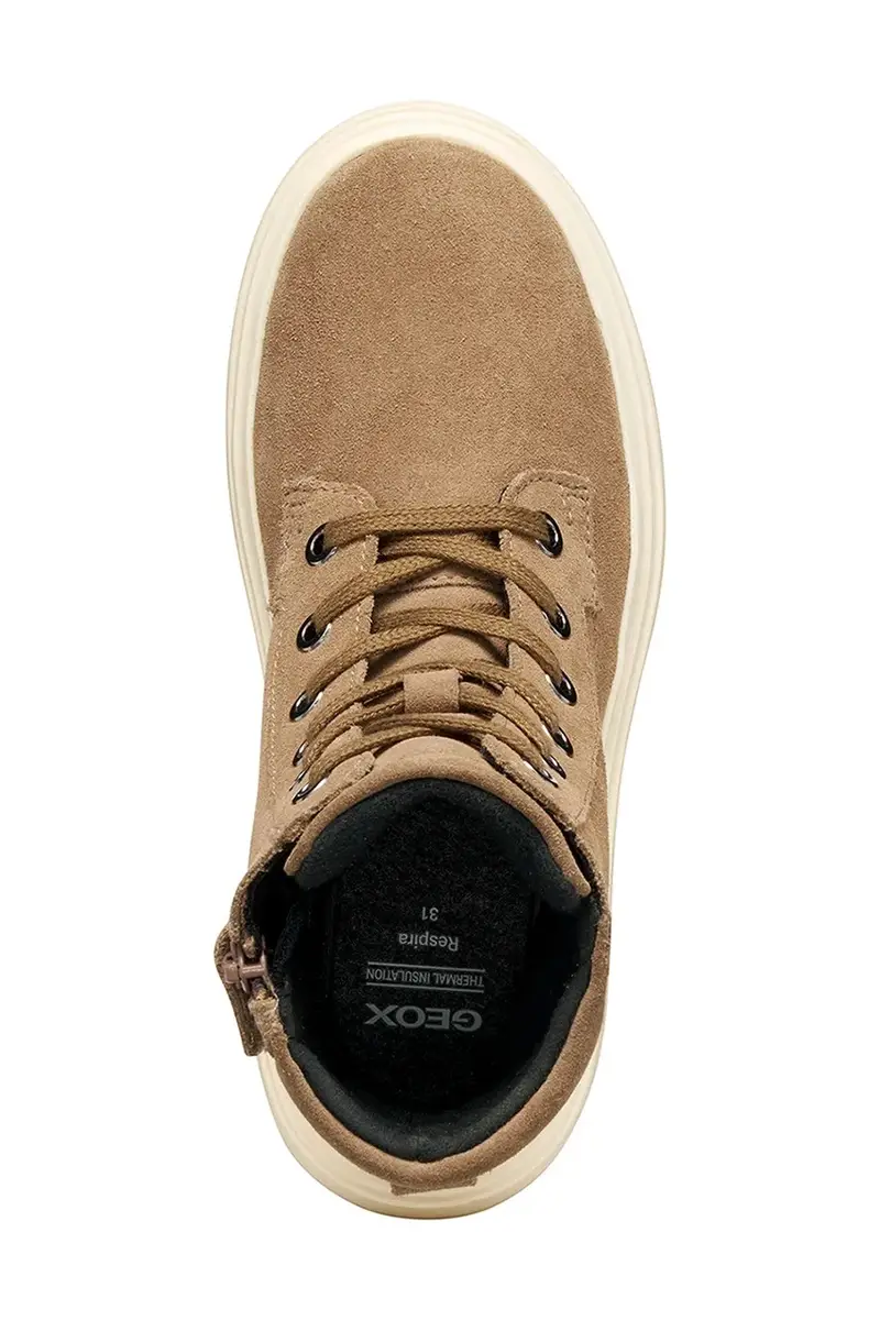 stivaletti in pelle scamosciata bambino/a KIDDARTAH colore marrone J56NDA.00022 miniatura 5