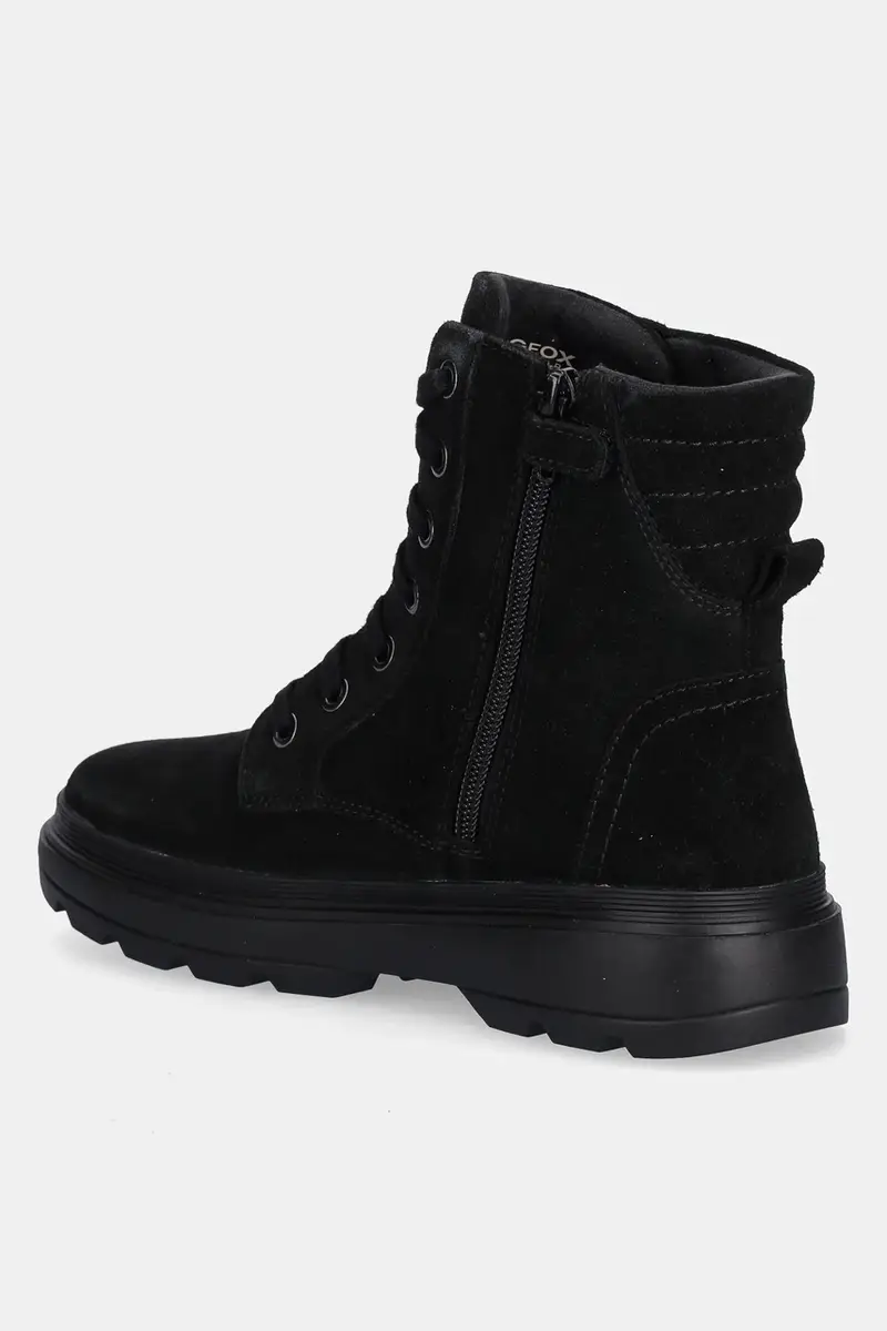 stivaletti in pelle scamosciata bambino/a KIDDARTAH colore nero J56NDA.00022 miniatura 3