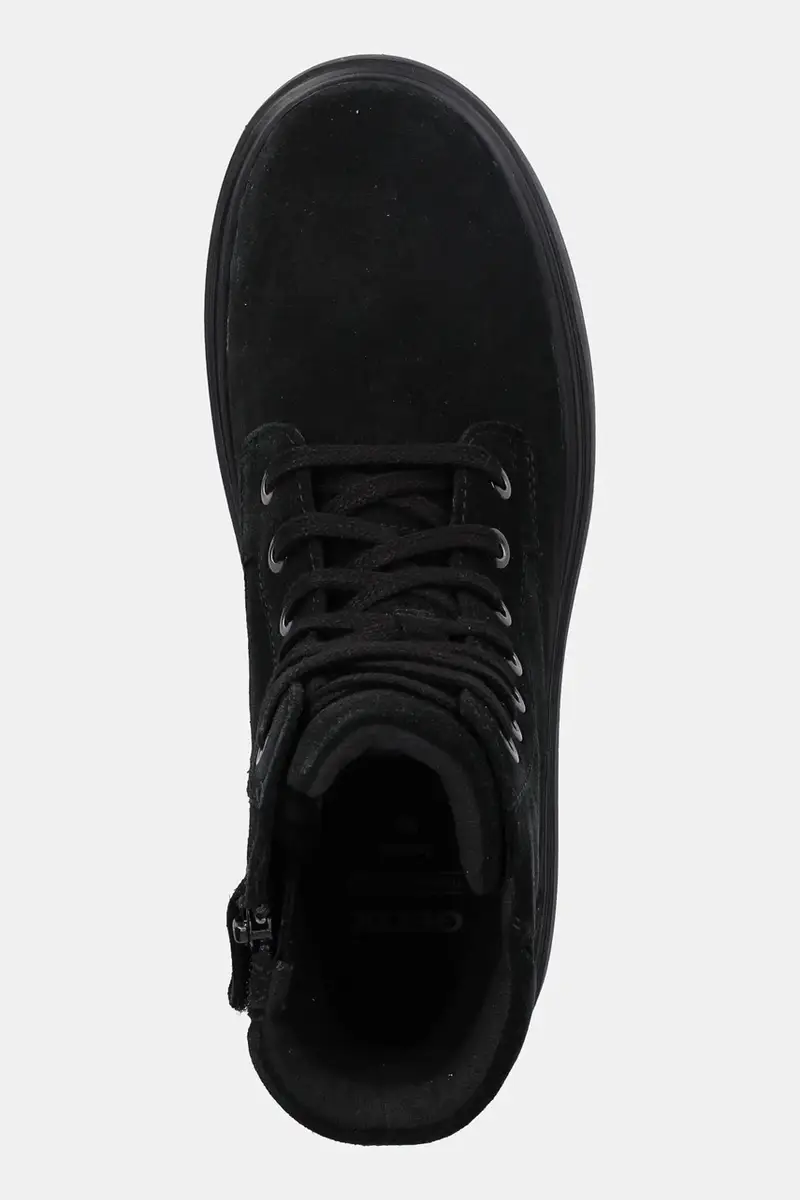 stivaletti in pelle scamosciata bambino/a KIDDARTAH colore nero J56NDA.00022 miniatura 4