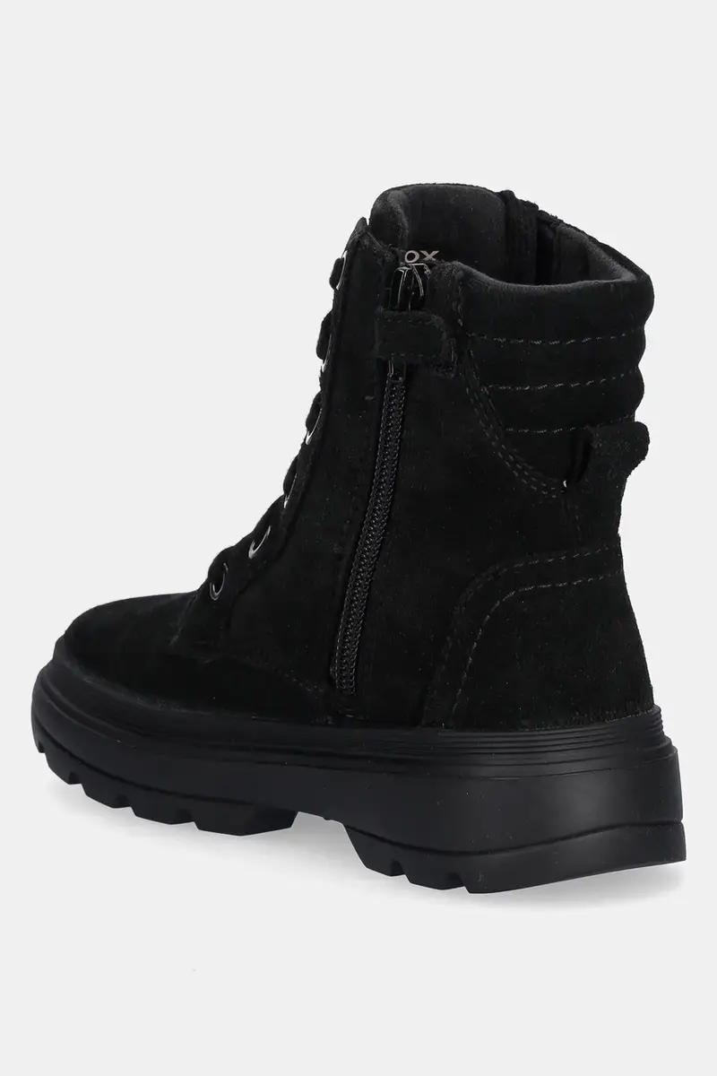 stivaletti in pelle scamosciata bambino/a KIDDARTAH colore nero J56NDA.00022 miniatura 3