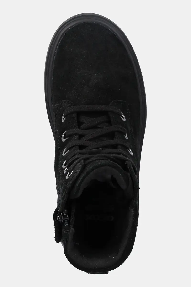 stivaletti in pelle scamosciata bambino/a KIDDARTAH colore nero J56NDA.00022 miniatura 4