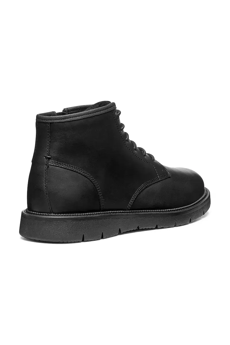 stivali alti in pelle U POVE colore nero U56M7B 000FF C9999 miniatura 3