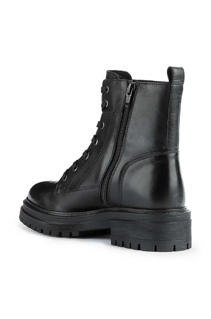 stivali da motociclista in pelle Iridea Nero miniatura 3