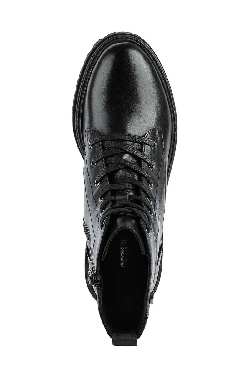 stivali da motociclista in pelle Iridea Nero miniatura 5