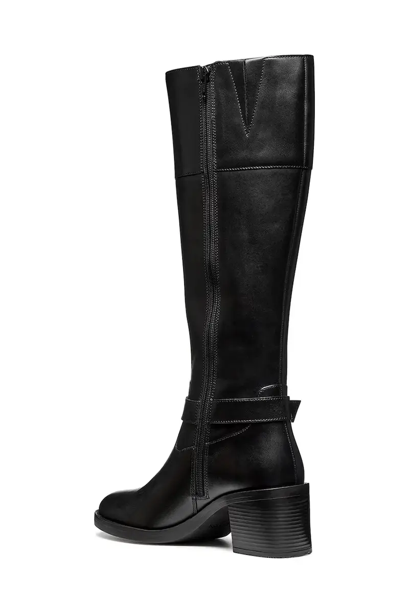 stivali in pelle D SERILDA 60 donna colore nero D56XXB 00043 C9999 miniatura 4