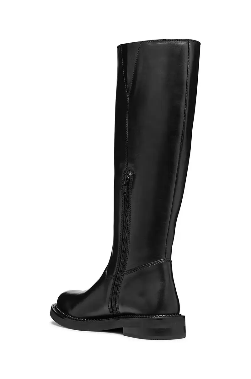 stivali in pelle D SERILDA donna colore nero D46WYA 00043 C9999 miniatura 4