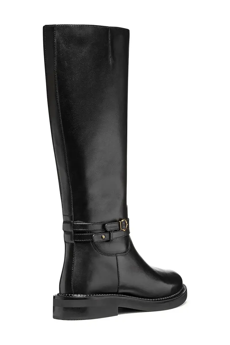 stivali in pelle D SERILDA donna colore nero D56WYA 00043 C9999 miniatura 3