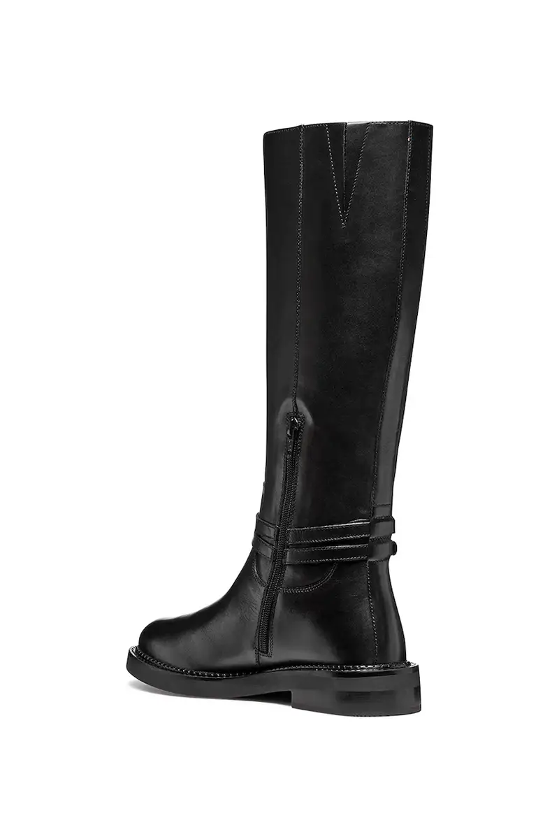 stivali in pelle D SERILDA donna colore nero D56WYA 00043 C9999 miniatura 4