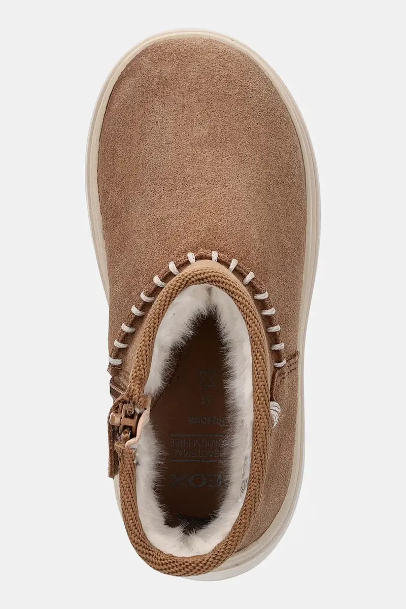 stivali invernali in nubuck per bambini KIDDARTAH Marrone miniatura 4