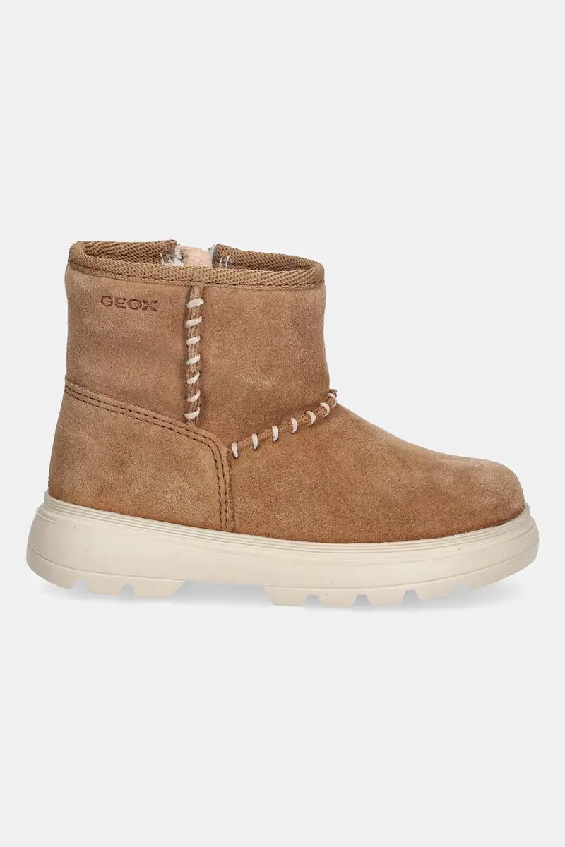 stivali invernali in nubuck per bambini KIDDARTAH Marrone miniatura 2