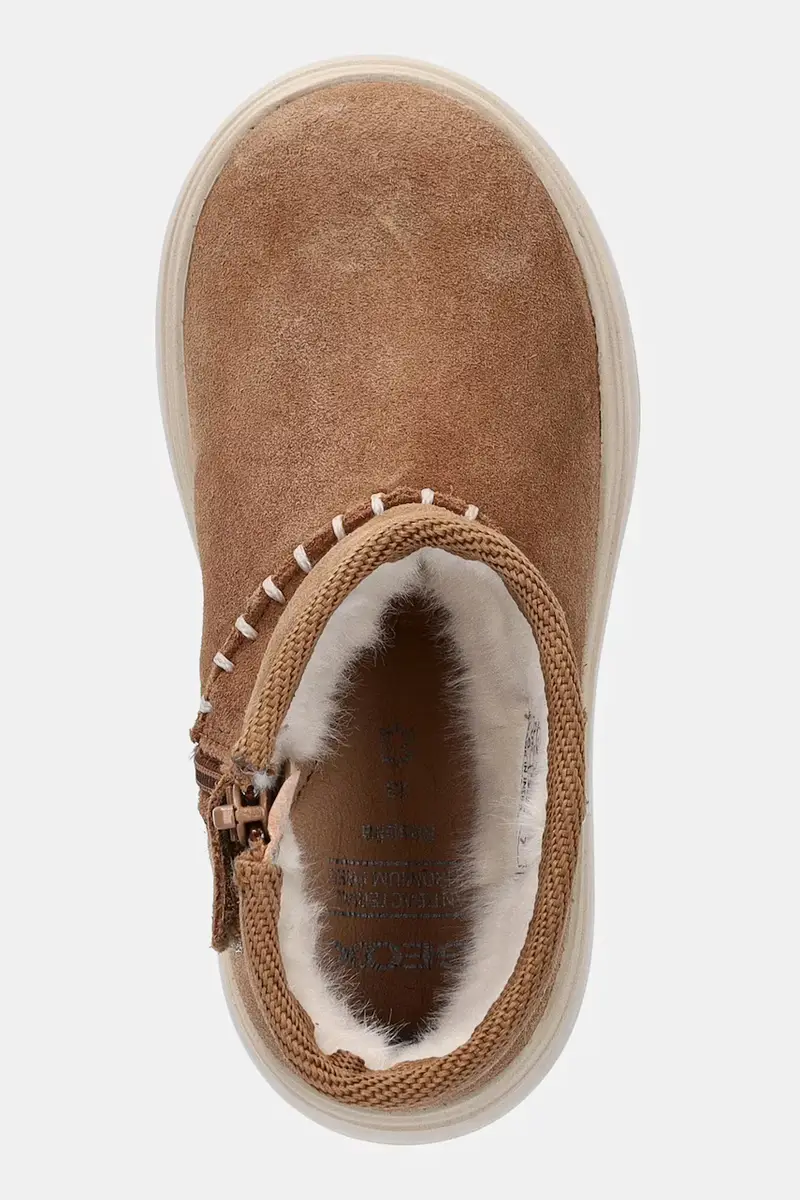 stivali invernali in nubuck per bambini KIDDARTAH Marrone miniatura 4